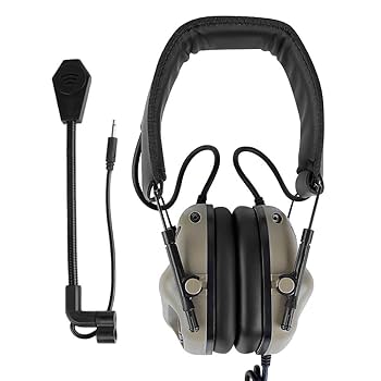 Amazon | 【ATAIRSOFT】 サバゲー タクティカル ヘッドセット